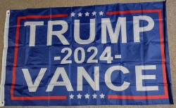 Trump/Vance Blue 2024 Flag FT70 