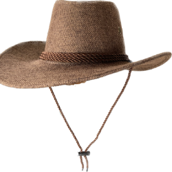 Tweed Look Cowboy Hats Brown Color 