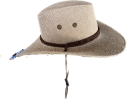 Tweed Look Cowboy Hats  Wheat  Color 