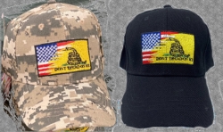 US/Gadsden Blend Cap Assortment CP 387  6 Camo/ 6 Black 