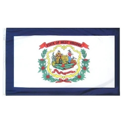 WEST VIRGINIA STATE FLAG POLY PRINTED 3X5 