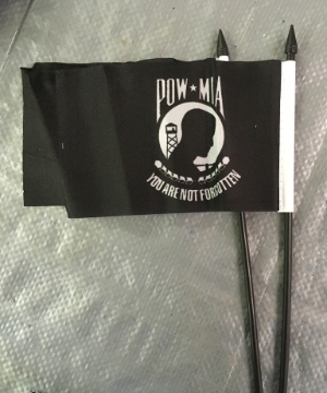 4" x 6" stick flags POW/MIA DZ