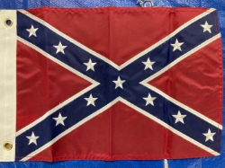 BF Boat Flag 12"x18" Battle Flag Embroidered  Heavy Duty Poly 