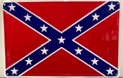 Battle Flag Metal Sign 12" x 18"  