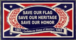 Save Our Flag Save Our Heritage HBS 122 sold by the dozen 