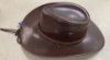 Leather Look Choco Brown Cowboy Hat 