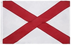 Alabama  3 x 5 600-D Flag Sewn 