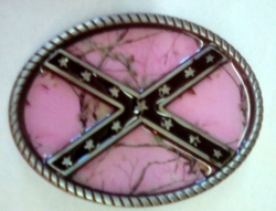 BB404  Pink Camo Rebel Buckle 
