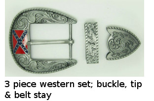 BB512 Three Piece Western Buckle Set 