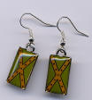 Camo  Battle Flag   Pendant    Ear Rings 