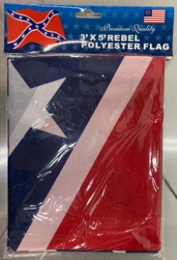 Confederate 3x5 Poly Flag with Grommets FT404 
