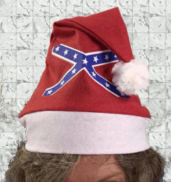 Printed, Felt Battle Flag Santa Hats DZ 