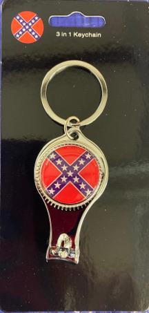 Battle Flag Clipper, Key Ring, and Bottle Opener 