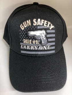 Gun Safety Rule #1 Cap, Black  