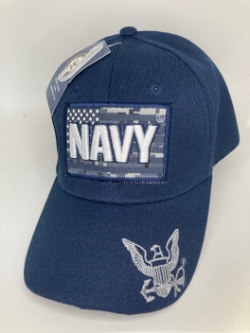 Navy Cap with Emblem on Bill CP502 