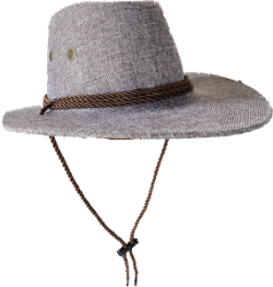 Tweed Look Cowboy Hats Grey Color 