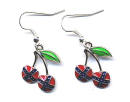 Cherries Dangle Ear Rings 