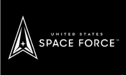 F339 Space Force Black & White Poly  Flag  