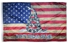 Vintage look Gadsden Flag F348 