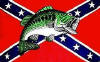 BASS ON CONFEDERATE Flag 