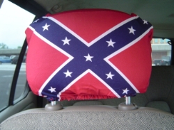 Spandex,Battle Flag Stretchy Auto Head Rest Covers & Protectors 