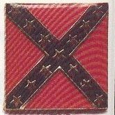 Square Battle Flag Hat Pin Sold by the Dozen 