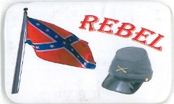Rebel, Flag, Kepi Magnet  DZ 