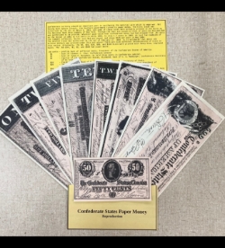 Confederate Paper Money repoduction 