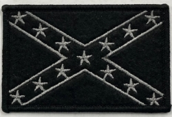 P152 Black Battle Flag Patch 2"x3" 