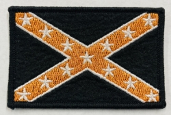 P153 Orange and Black Battle Flag Patch 