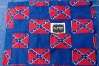 Pillow Case Blue with Battle Flag 1 Each 