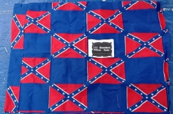 Pillow Case Blue with Battle Flag 1 Each 