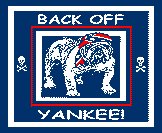 S131 Back Off 3"x3" Stickers ,  sold by the dozen 