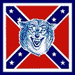 Wolf on Battle Flag S172 sold by the dozen 