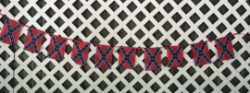 Streamer Flags  (A String of Flags) 10-- 5 1/2" x 8" Battle Flags sewn to a 88" Header String 