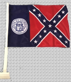 CAR WINDOW FLAG OLD GEORGE 