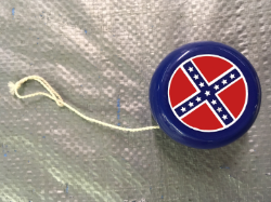 2" Battle Flag Plastic Yoyo DZ 