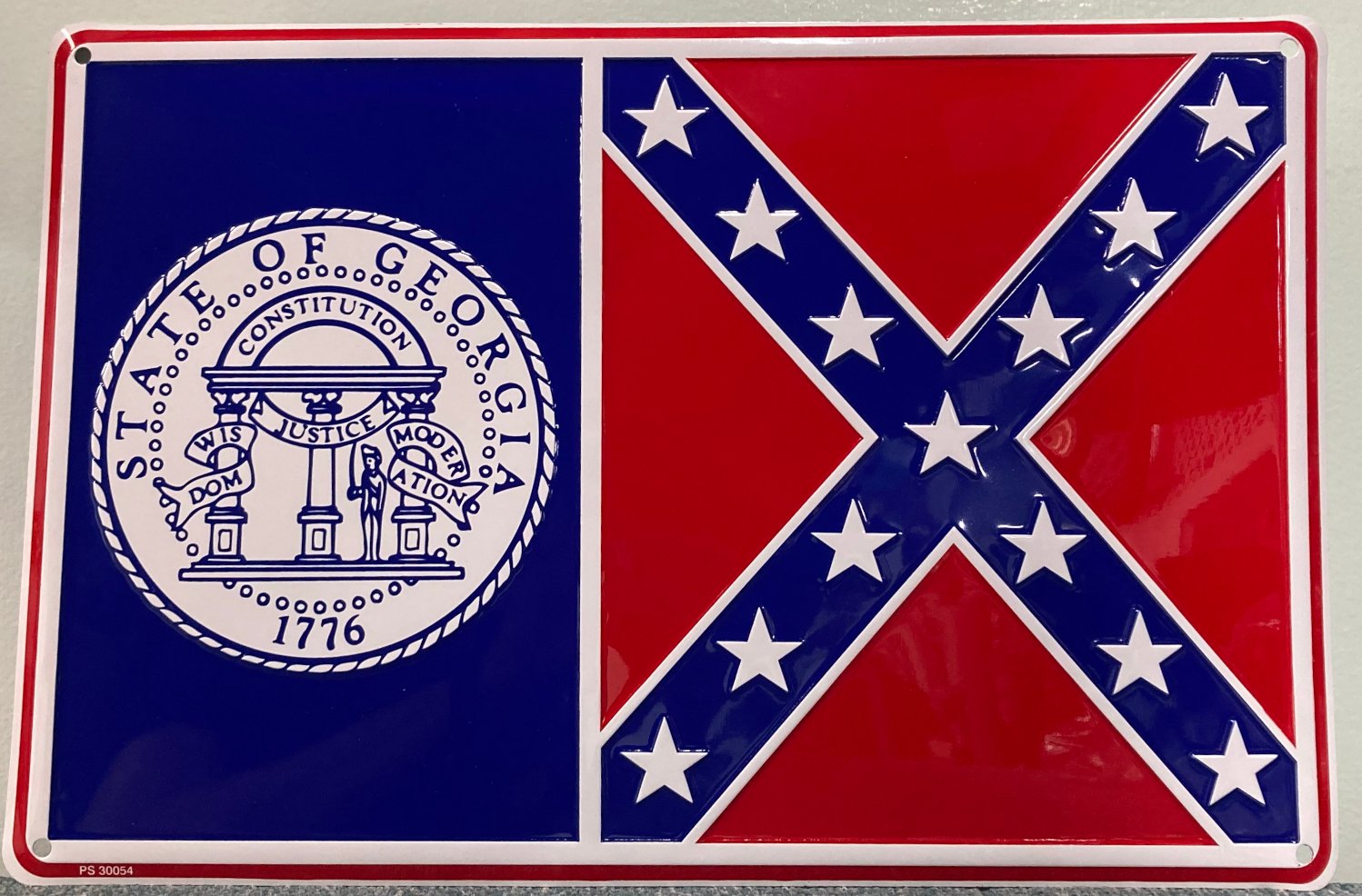 Old Georgia Metal Sign 12" x 18" 